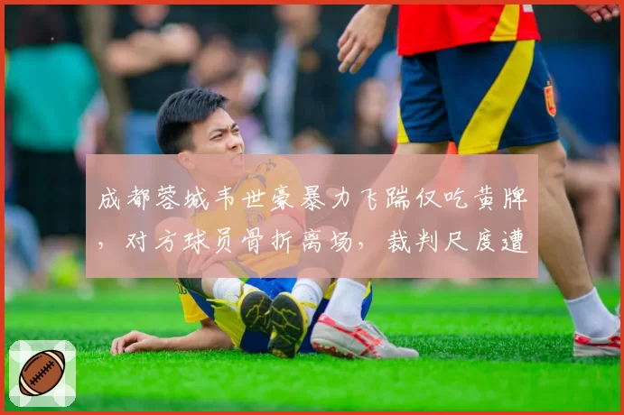 成都蓉城韦世豪暴力飞踹仅吃黄牌,对方球员骨折离场,裁判尺度遭质疑